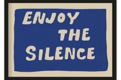 Art Print Blue Enjoy the Silence