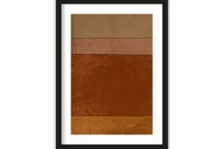 Art Print Bruin Roze Achtig Geen