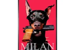 Art Print Dog Pistol FA-217
