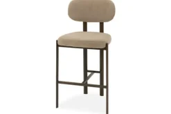 Barkruk Wave Beige - Anodic Brown Rivano