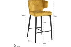 Barstoel 211870 Mustard Fusion Taylor