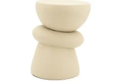 Bijzettafel beige 250204 Kerun