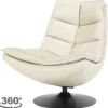 Draaifauteuil - beige boho leder | 95937 Sven
