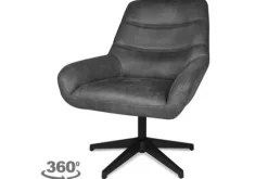 Draaifauteuil - Chicago Antracite Toma