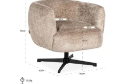 Draaifauteuil 211806 Estelle