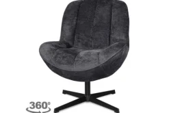 Draaifauteuil - Movie Antraciet Mellon