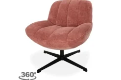 Draaifauteuil - old pink | 230318 Derby