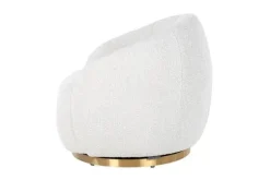 Draaifauteuil 210713 White Bouclé Jago