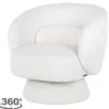 Draaifauteuil 211089 White Furry  Senna