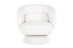 Draaifauteuil 211089 White Furry  Senna