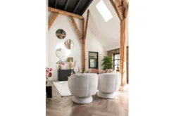 Draaifauteuil 211089 White Furry  Senna