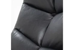 Draaifauteuil - zwart boho leder | 95939 Sven