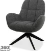 Draaifauteuil Antraciet Elvis