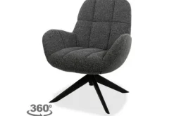 Draaifauteuil Antraciet Elvis