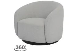 Draaifauteuil Cement Grey Belfast