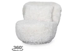 Draaifauteuil Creme Fluffy GA-80.151 Doodle