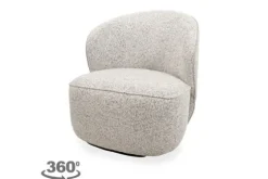 Draaifauteuil Ecru Avi