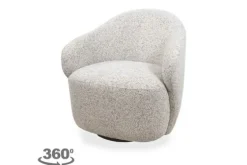 Draaifauteuil Ecru Jimi