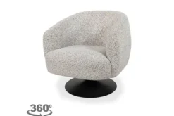 Draaifauteuil Ecru Louis