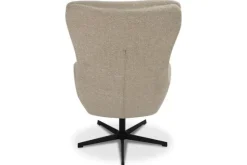 Draaifauteuil met hocker Naturel CH-73.051 Malmo