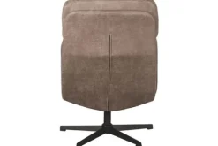 Draaifauteuil met hocker Taupe CH-73.028 Alvar