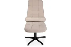 Draaifauteuil met hocker Naturel CH-73.004 Alvar