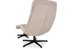 Draaifauteuil met hocker Naturel CH-73.004 Alvar