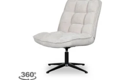 Draaifauteuil Naturel WU-65.006 Vince