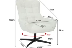 Draaifauteuil Pearl Naomi