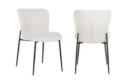 Eetkamerstoel 210624 White Bouclé Darby