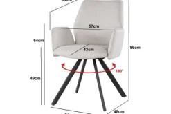 Eetkamerstoel Beige Diana