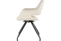 Eetkamerstoel Beige Velvet Capp