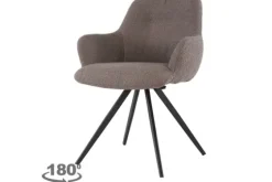 Eetkamerstoel Boucle Brown Doreen