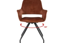 Eetkamerstoel Rust Velvet Capp