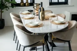 Eetkamerstoel S4578 Khaki Velvet