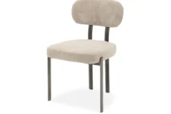 Eetkamerstoel Wave Beige - Anodic Brown Ravon