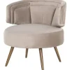 Fauteuil 211049 Khaki Velvet Hazel