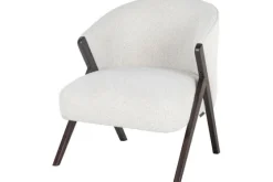 Fauteuil 211290 White Bouclé Mia