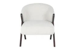Fauteuil 211290 White Bouclé Mia