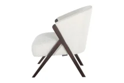 Fauteuil 211290 White Bouclé Mia