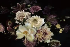 Glasschilderij Bloemen met Gouden Rand 080120-522