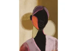 Glasschilderij Silhouette Lady