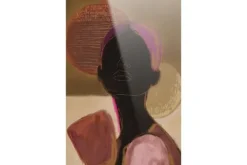 Glasschilderij Silhouette Lady