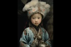 Glasschilderij Traditional Child