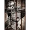 Glasschilderij vrouw met colloseum 080120-832