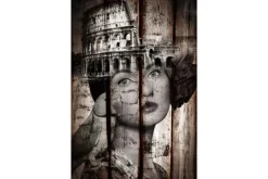 Glasschilderij vrouw met colloseum 080120-832