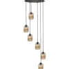 Hanglamp Amberglas Castel