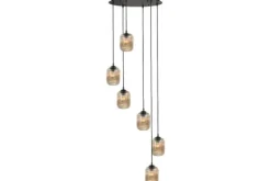 Hanglamp Amberglas Castel