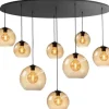 Hanglamp Amberglas Fantasy