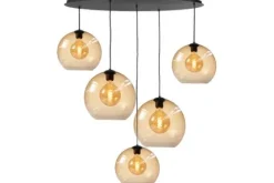 Hanglamp Amberglas Fantasy